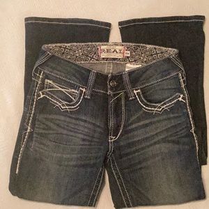 Ariat R.E.A.L. Mid Rise Entwined boot cut jeans